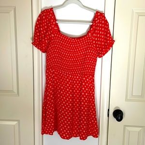 BP Red Floral Mini Dress